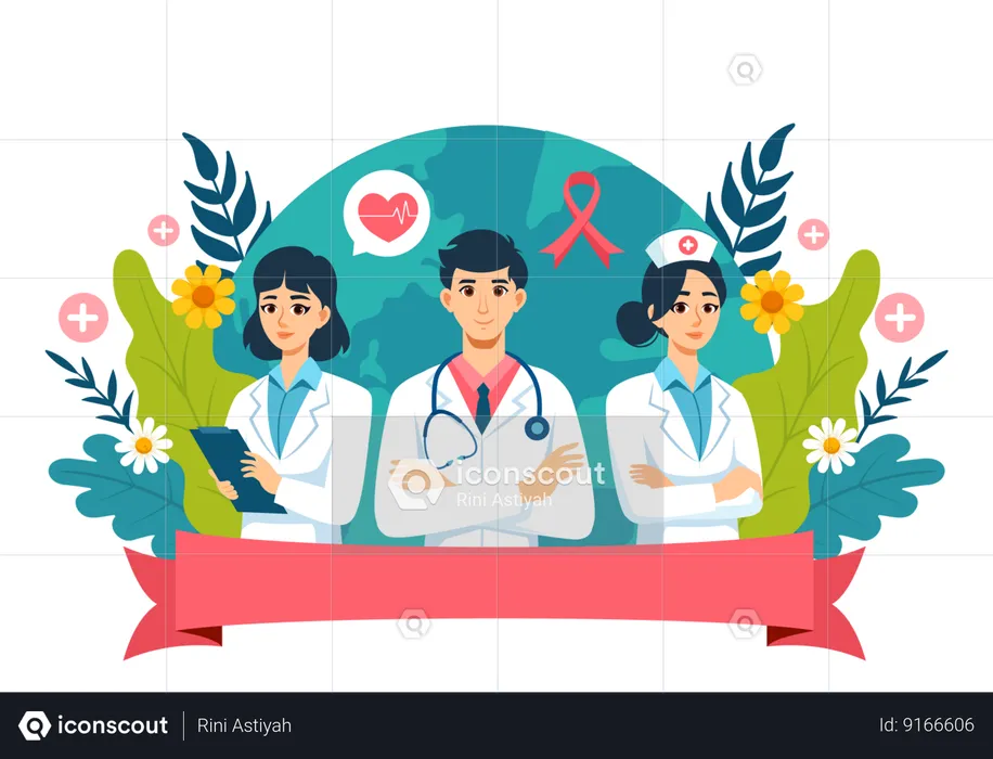 National Doctors Day  Illustration