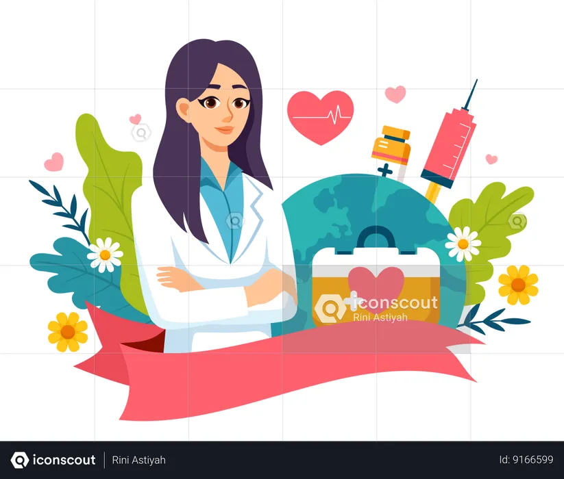 National Doctors Day  Illustration