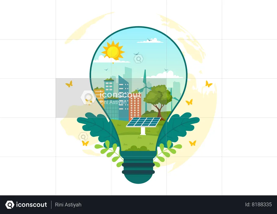 National Energy Conservation Day  Illustration