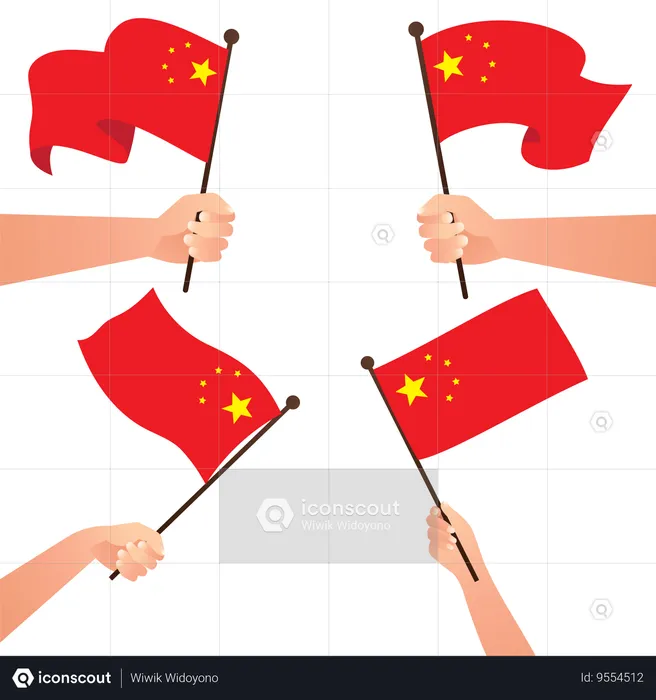 National flag of china Flag Illustration