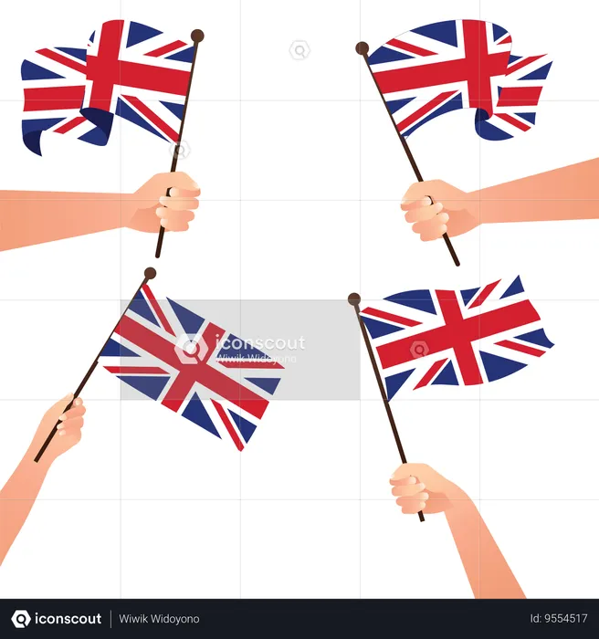 National flag of UK Flag Illustration
