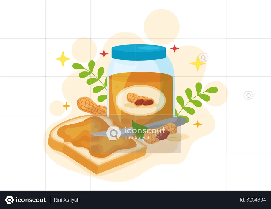 National Peanut Butter Day  Illustration