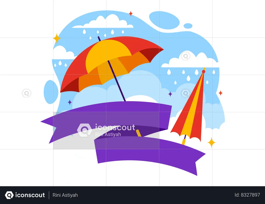 National Umbrella Day  Illustration