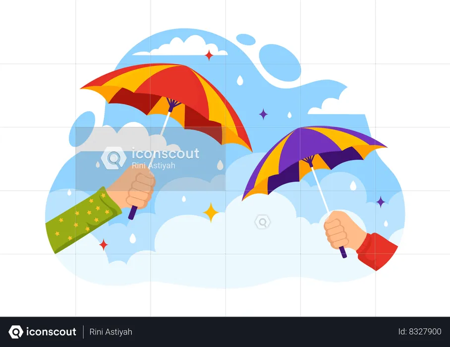 National Umbrella Day  Illustration