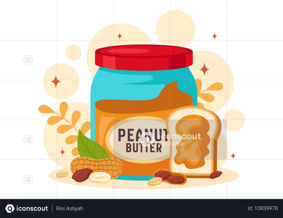 Nationaler Erdnussbuttertag  Illustration