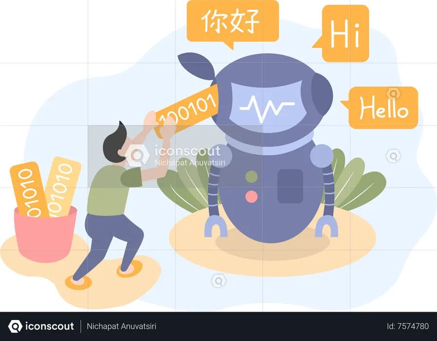 Natural language processing  Illustration