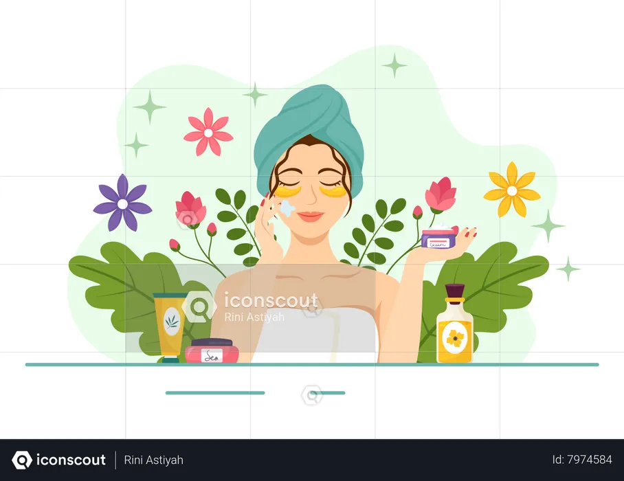 Natural Skin Care  Illustration