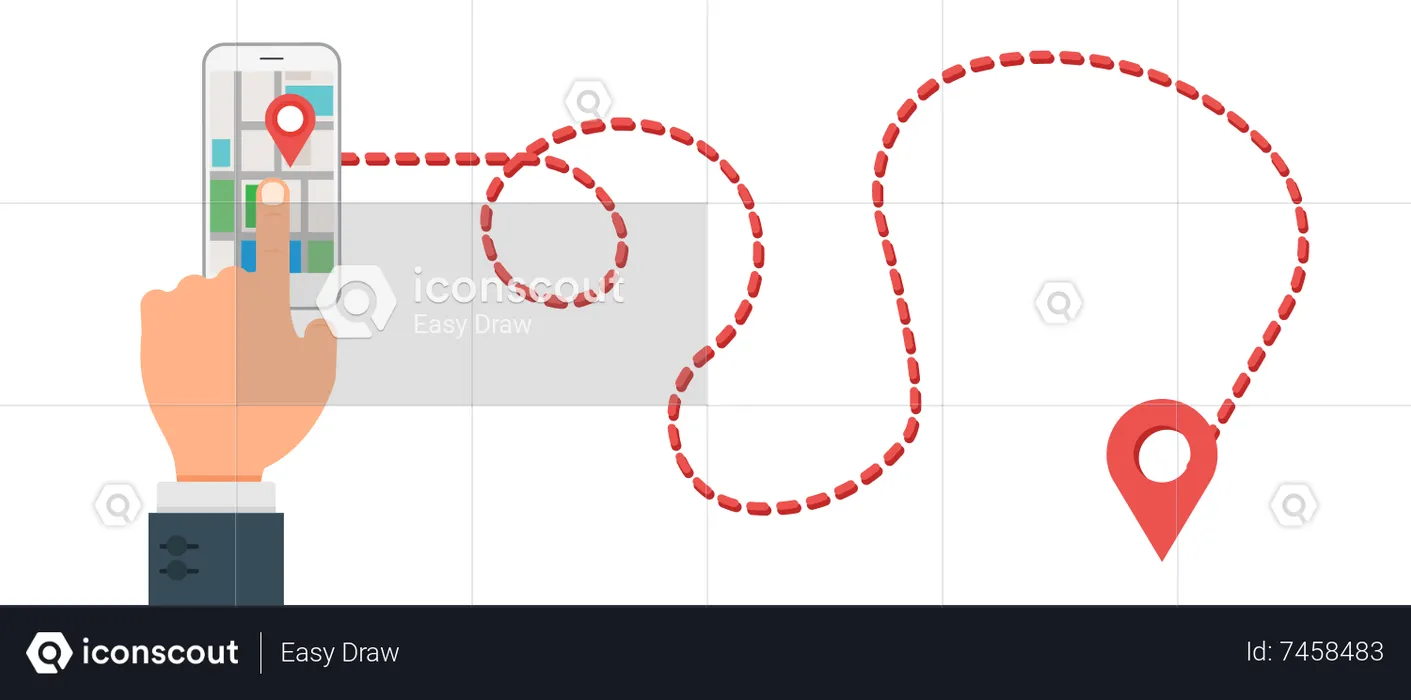 Navigation GPS  Illustration