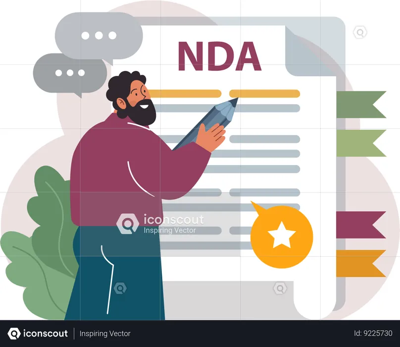 NDA Contract  Illustration