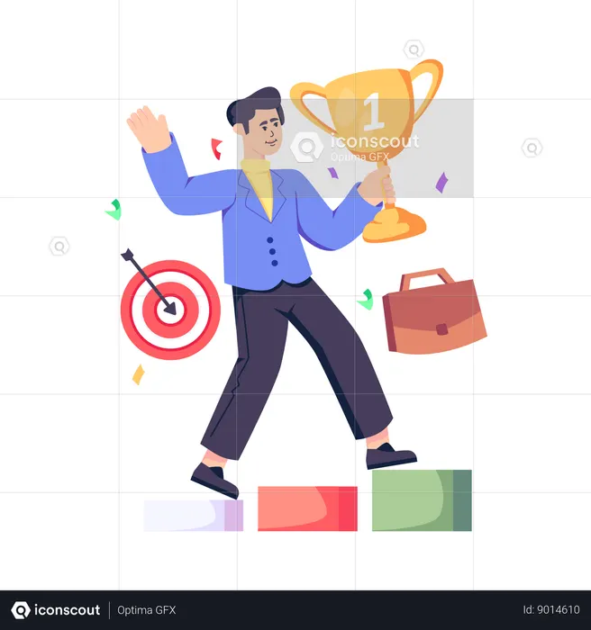 Negócio de sucesso  Ilustração