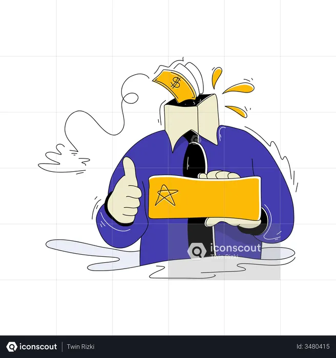 Negócio de sucesso  Ilustração