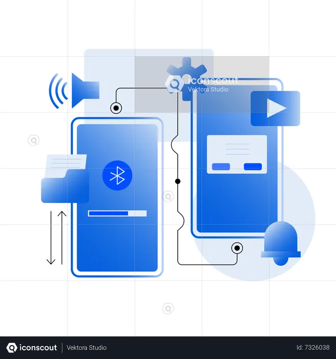 Network Connection Technology  Illustration