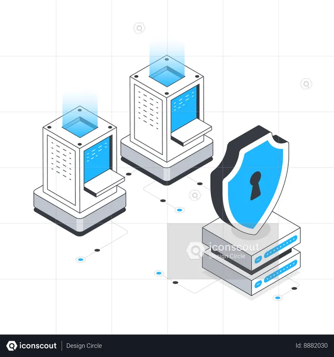 Network security  Illustration
