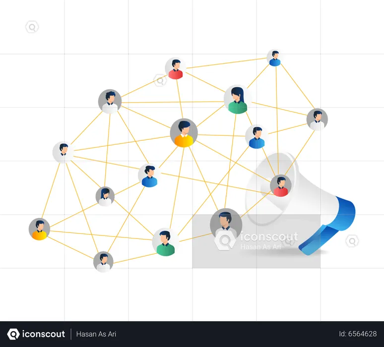 Network Team Campaign  Illustration