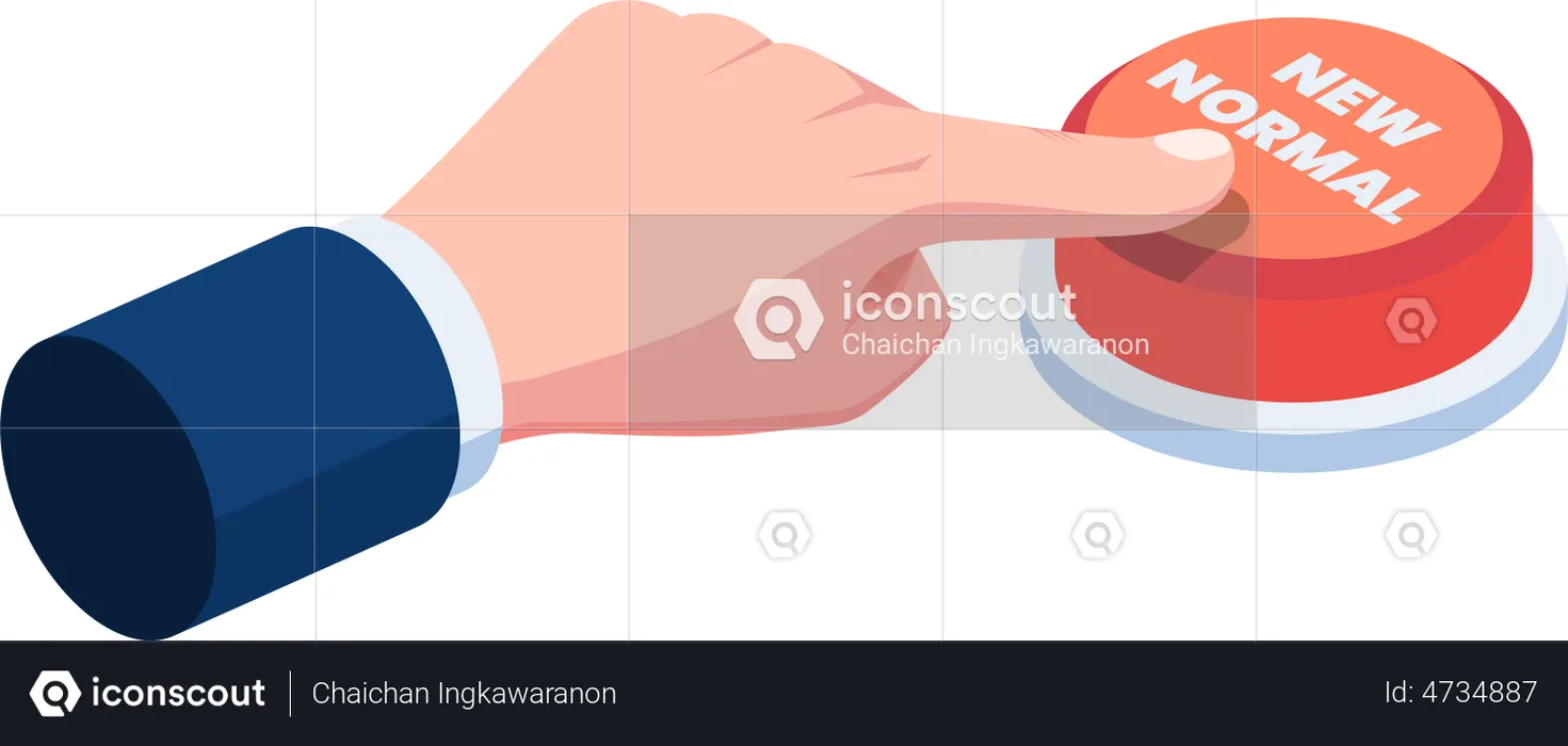 Neuer normaler Knopf  Illustration