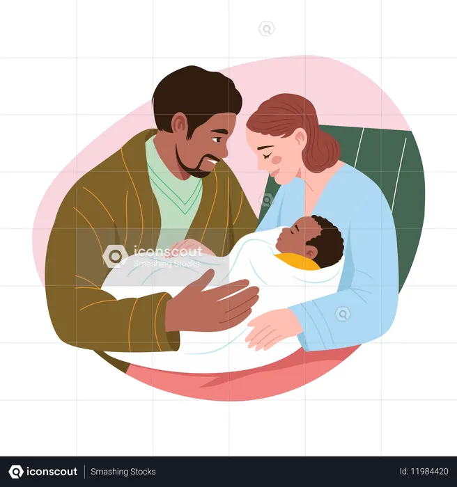 Neugeborene Liebe  Illustration