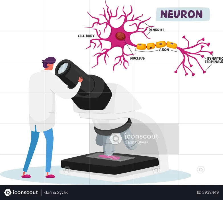 Neurobiology or Chemical Laboratory Research  Illustration