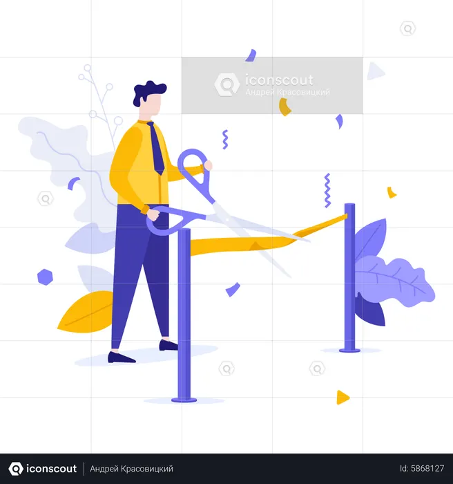 New Business Inauguration  Illustration