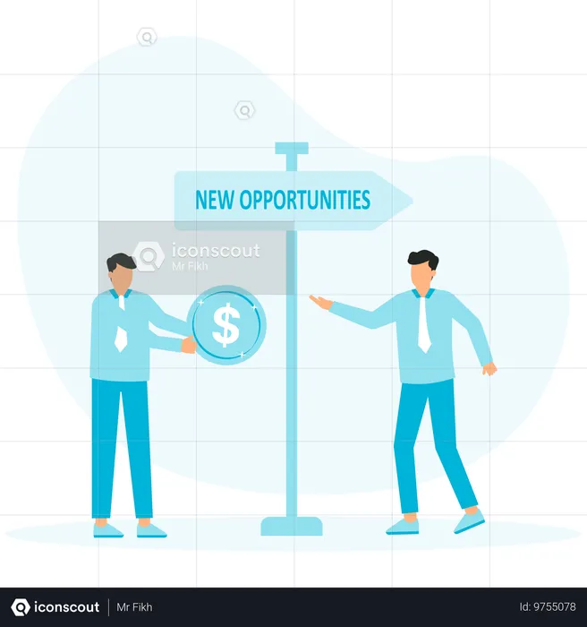 New opportunities in increasing income  Illustration