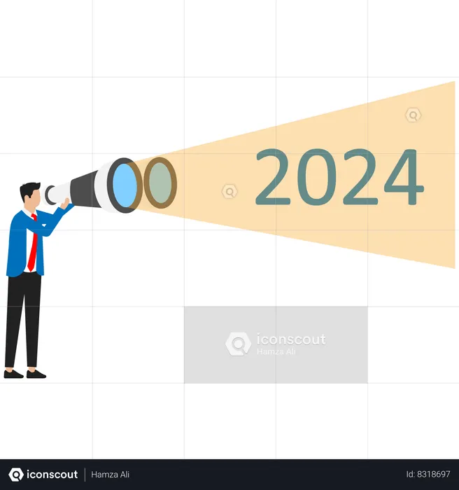 New opportunity in 2024 new year  Illustration