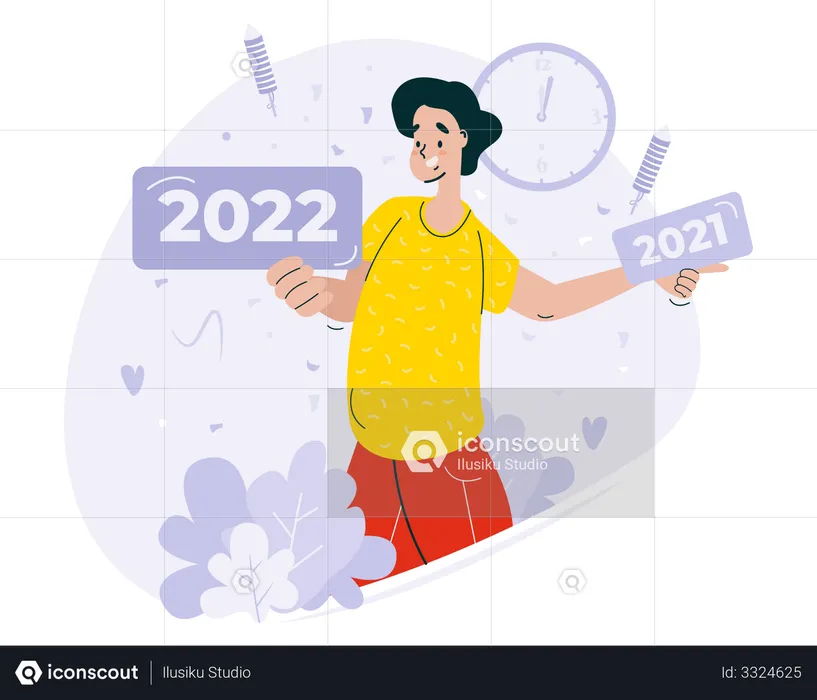 New year 2022  Illustration