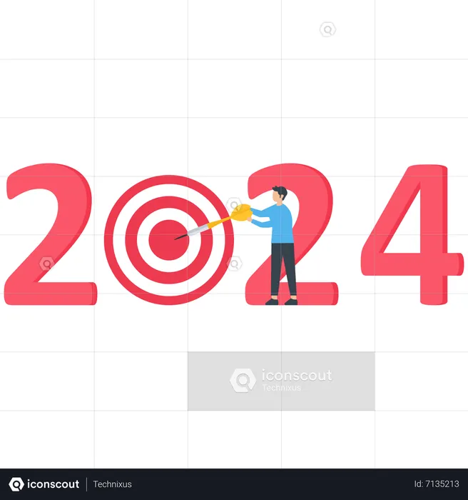 New Year 2023 target  Illustration