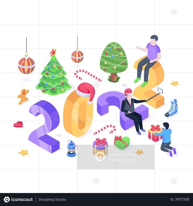New Year Activity  Illustration