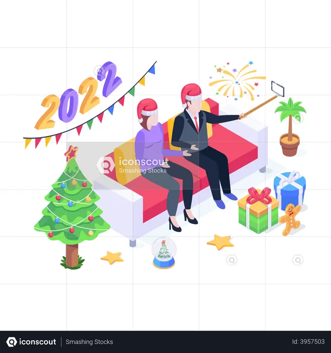 New Year Gifts  Illustration