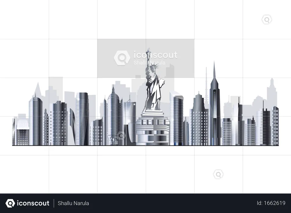 New york Skyline  Illustration
