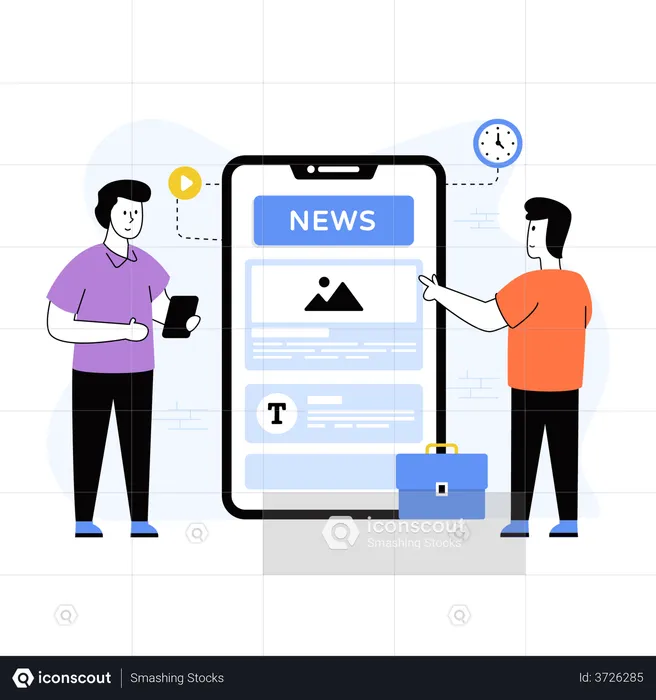 News App  Illustration