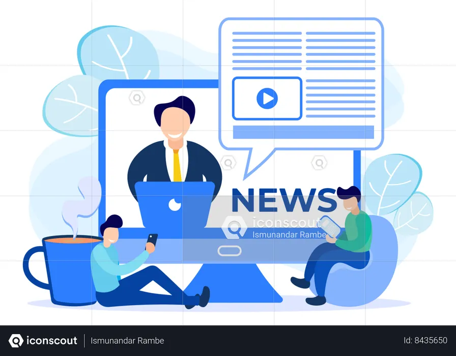 News Report  Illustration