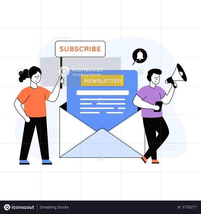 Abonniere den Newsletter  Illustration