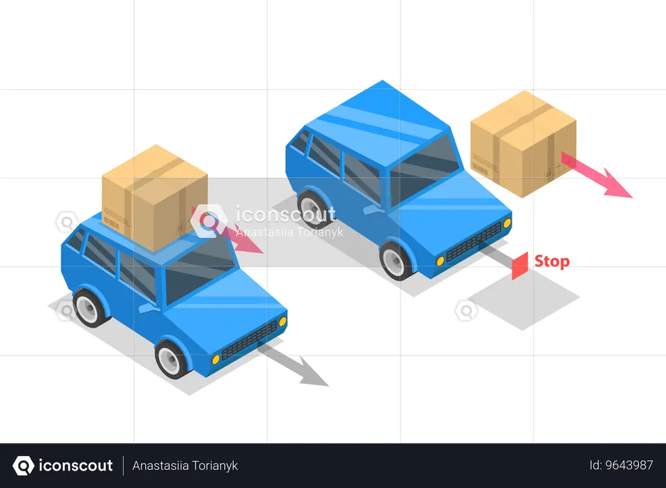 Newtons First Law Motion  Illustration