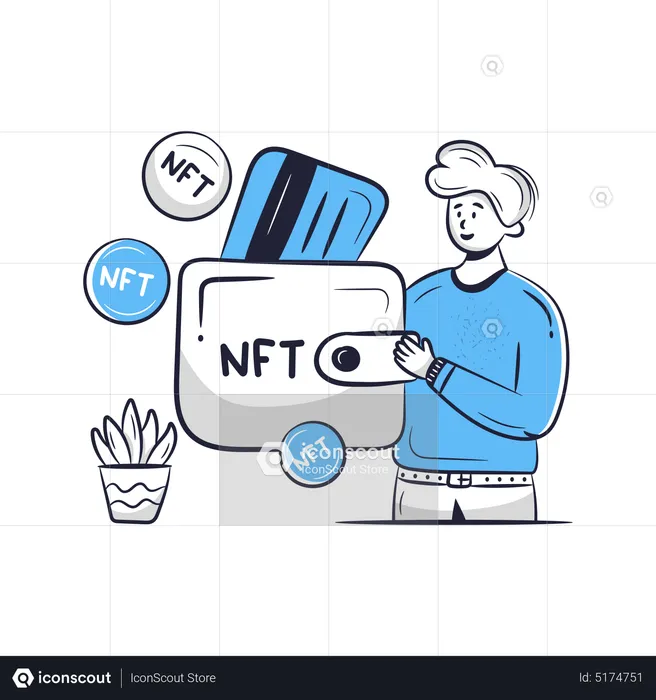 Billetera nft  Illustration