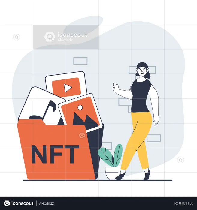 Nft folder  Illustration