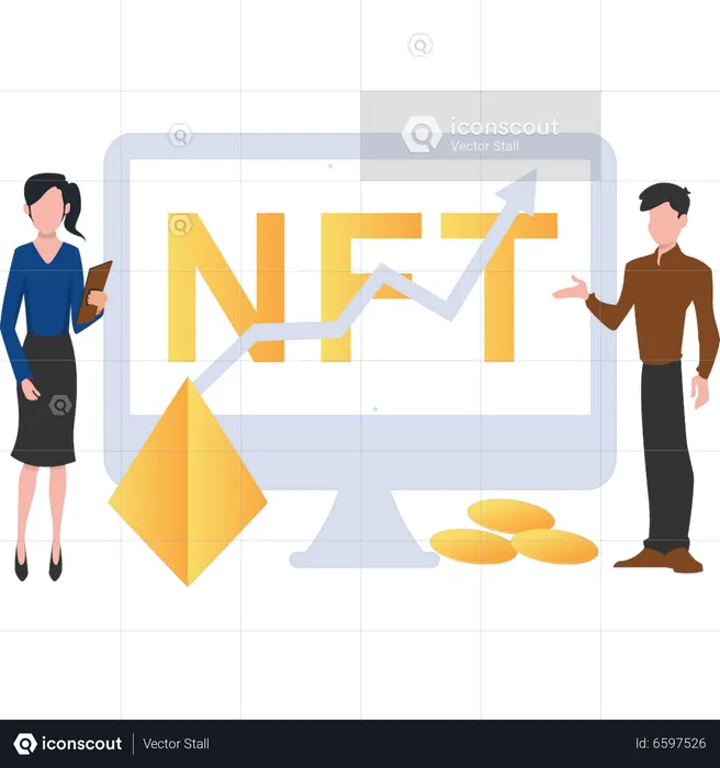 NFT graph  Illustration
