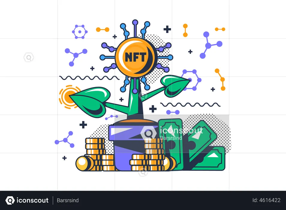 NFT investment  Illustration