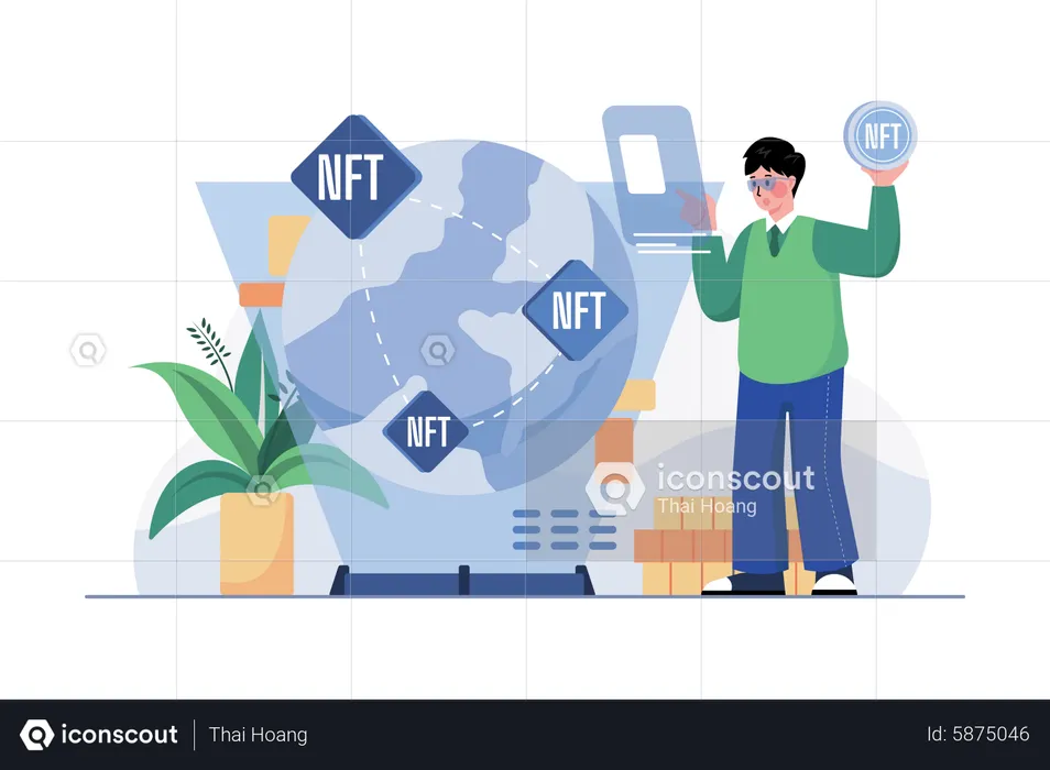 NFT Investment  Illustration