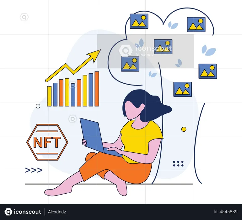 Nft investor  Illustration