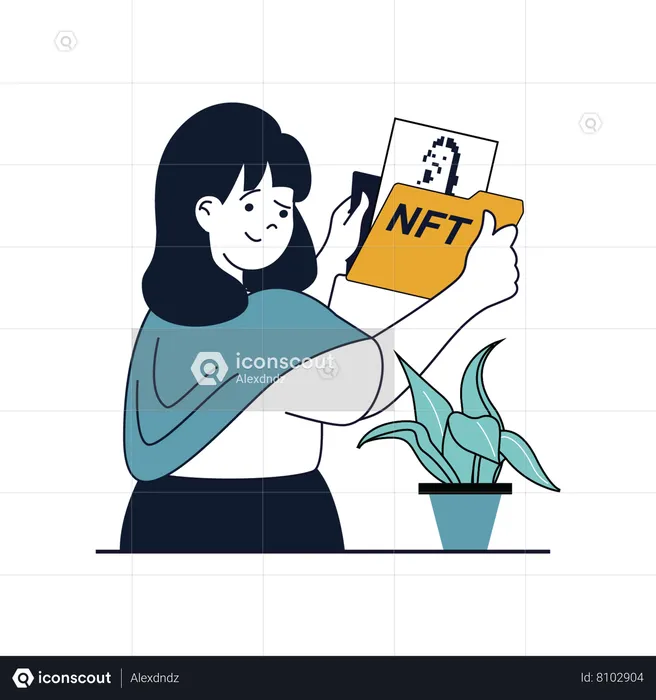 Marché NFT  Illustration