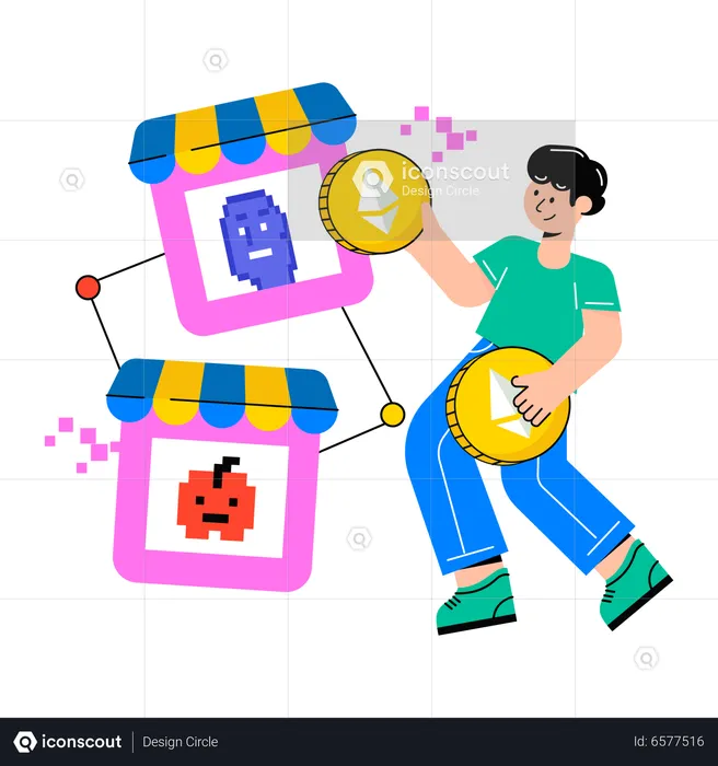 Nft Marketplace  Illustration