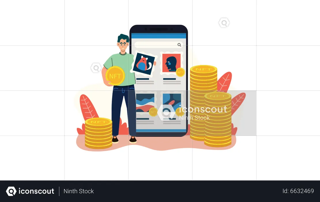 Nft Marketplace  Illustration