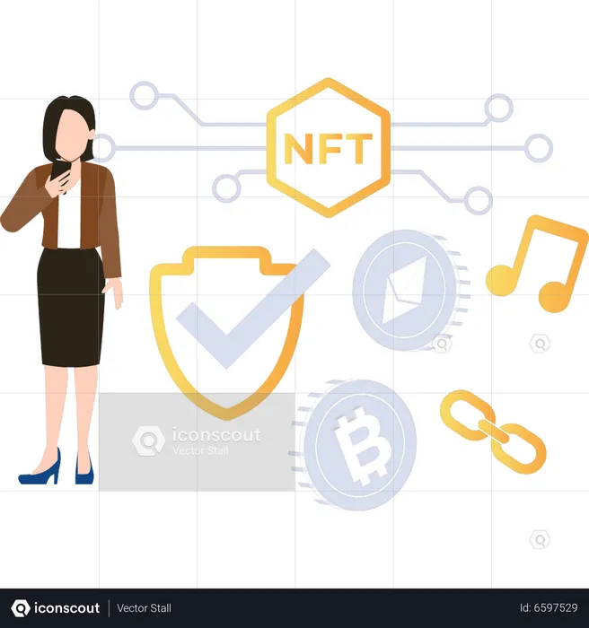 NFT network  Illustration