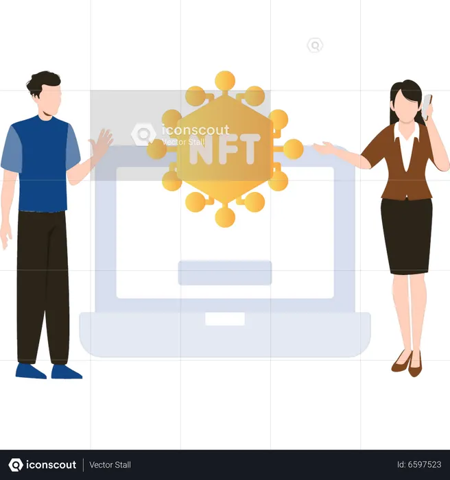 NFT network  Illustration