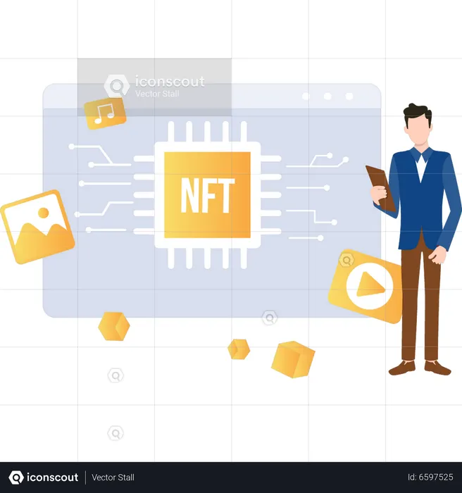 NFT network  Illustration