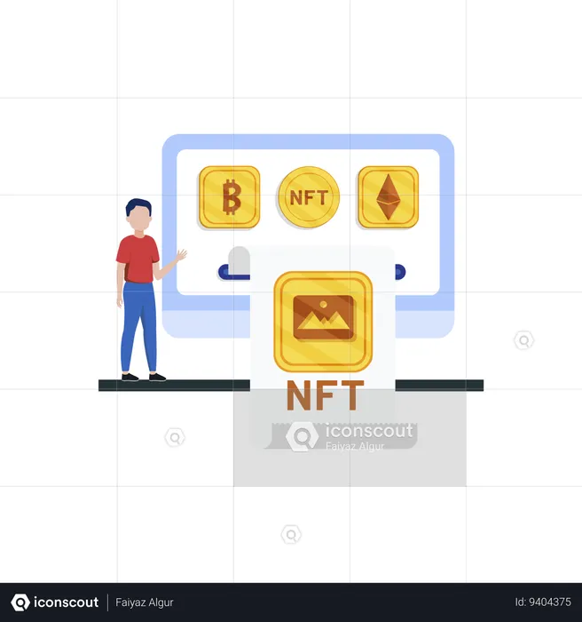 Pagamento nft  Ilustração