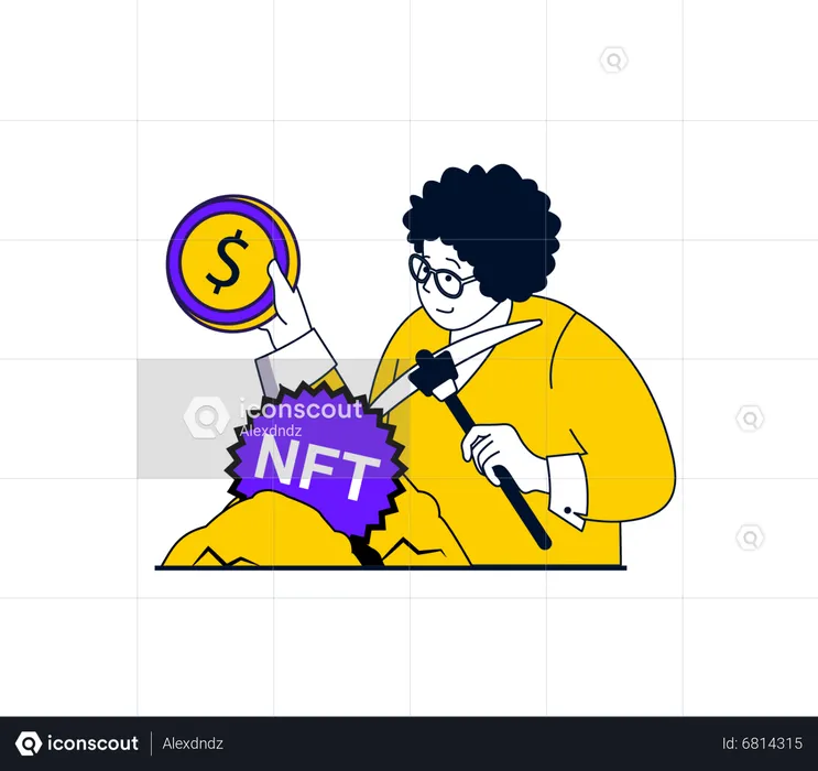 NFT Purchase  Illustration