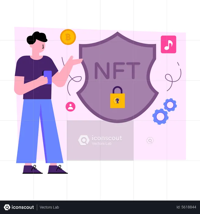 NFT-Sicherheit  Illustration