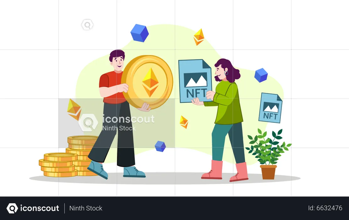 NFT-Token  Illustration