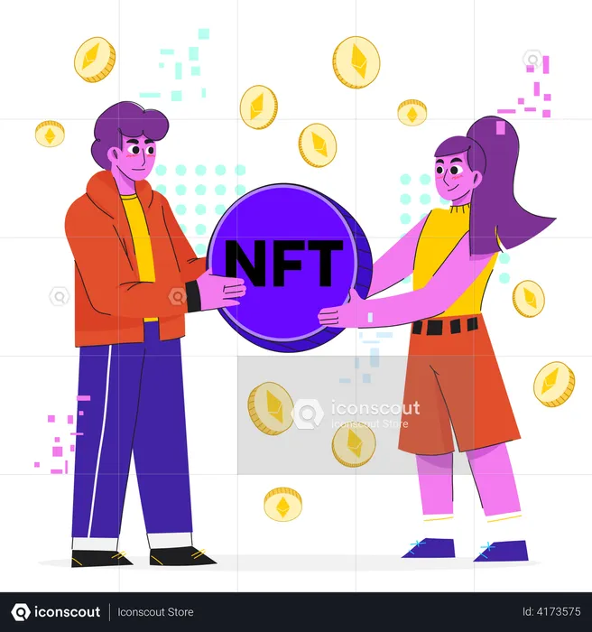 NFT trading  Illustration
